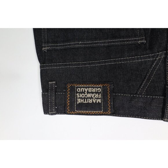 Deadstock Vintage 90s Marithe Francois Girbaud Mens 32 Baggy Denim Shorts Black - Picture 14 of 14